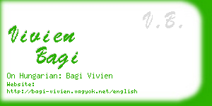 vivien bagi business card